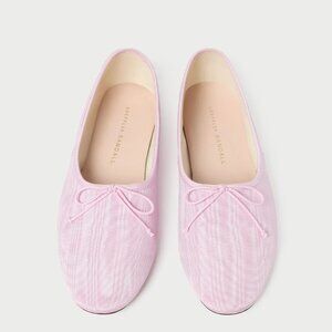 NWT Loeffler Randall Landon Pink Moiré Ballet Flat size 8.5